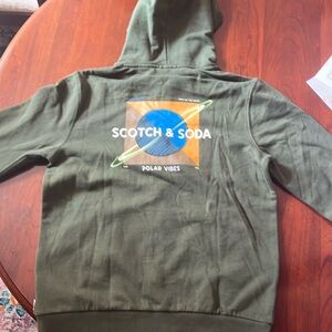 Green Zip Up Jacket By Scotch & Soda